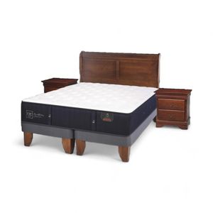 Cama CIC Premium King Base Dividida + Set Miró Caramel