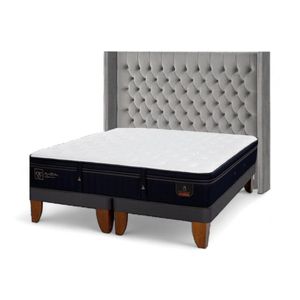 Cama CIC Super Premium King Base Dividida + Respaldo Sesia