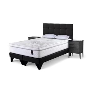 Set Rosen Art4 King Base Div + Issey Negro + Almohada Extra