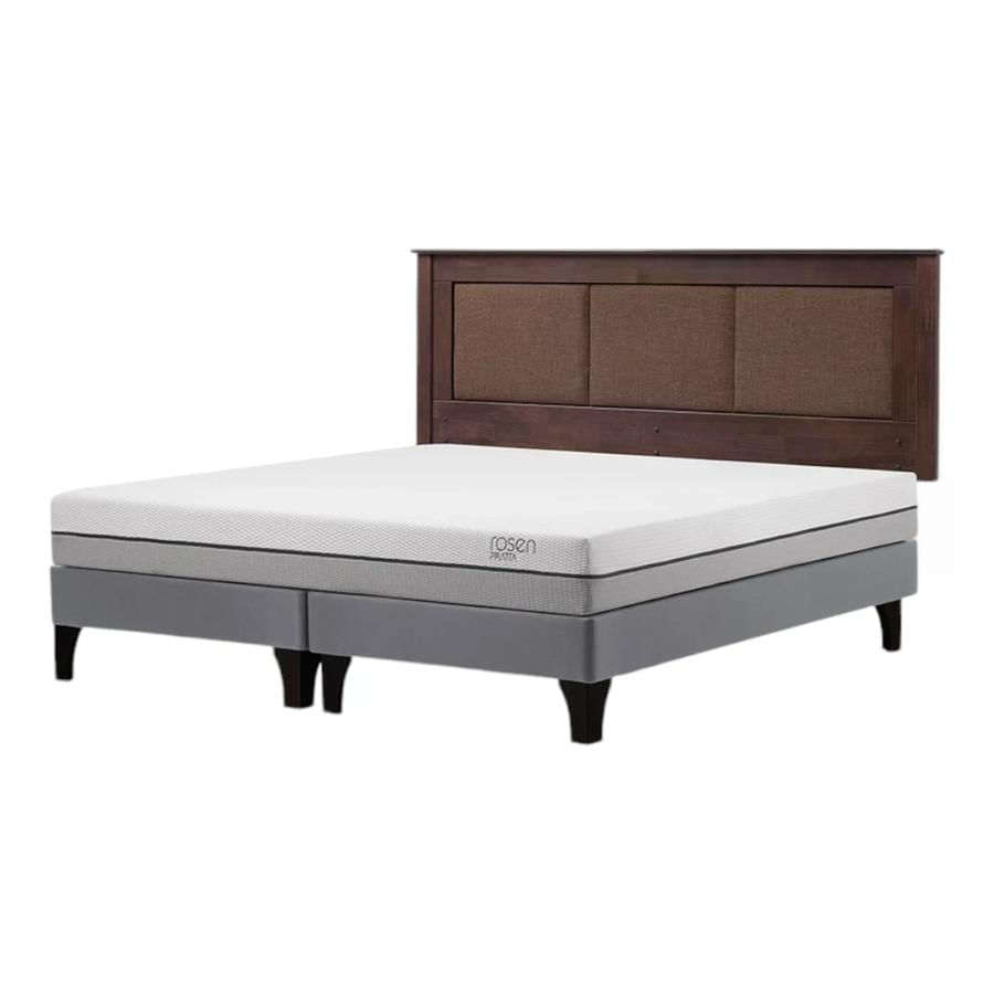 Cama Pratta Pata Madera 1.80X2.00 Respaldo Rachel - Dimarsa.cl