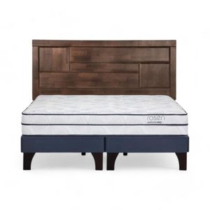 Cama Rosen Autonomy Sky King + Respaldo Dolce Café
