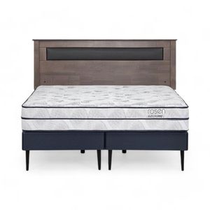 Cama Rosen Autonomy Sky King Acero + Respaldo Ferrara