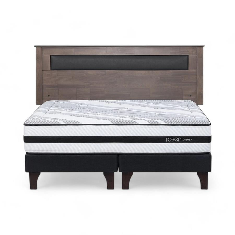 Cama Rosen Driven King + Respaldo Ferrara Café
