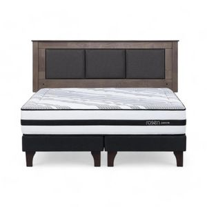 Cama Rosen Driven King + Respaldo Rachel Café