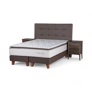 Cama Rosen Nest King + Muebles Issey Visón