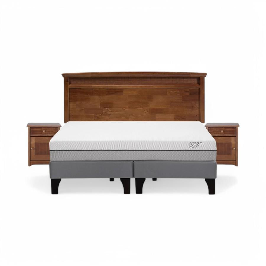Cama Rosen Pratta King + Muebles Veneto Café