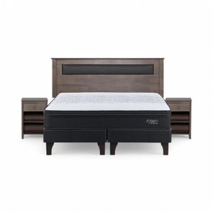 Cama Rosen Tempo King + Muebles Ferrara