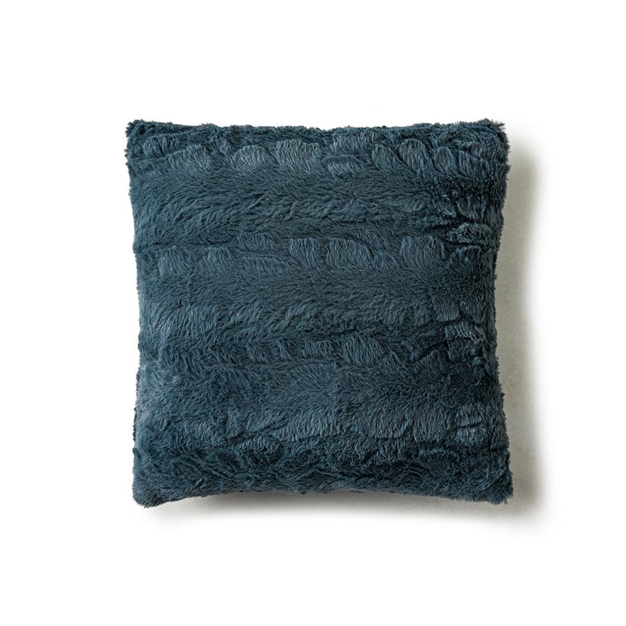 Cojín Piel Bear 40x40cm American Family Azul Petróleo