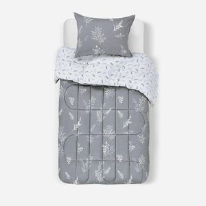 Plumón Cama 1.5 Plazas Rosen Soft Touch Astrid Gris
