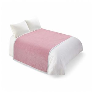 Manta De Polar Sherpa Suave Grande 130x160 Cm Rosado