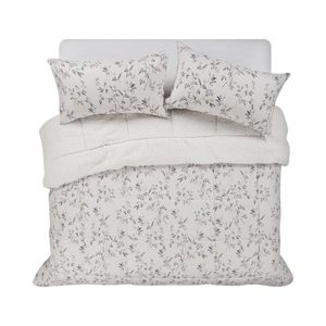 Plumón Cama Rosen Freya Sherpa King Gris/Azul
