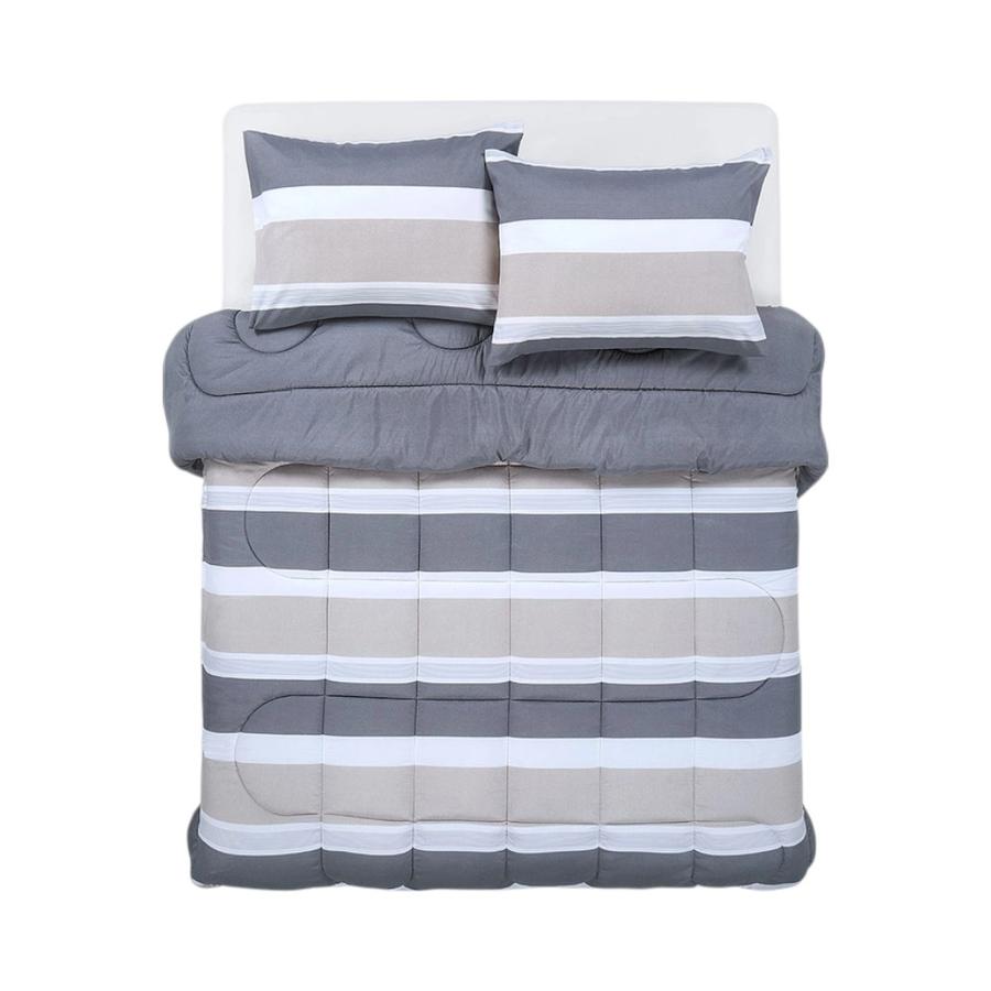 Plumón Cama Rosen Soft Touch Amaro King Gris