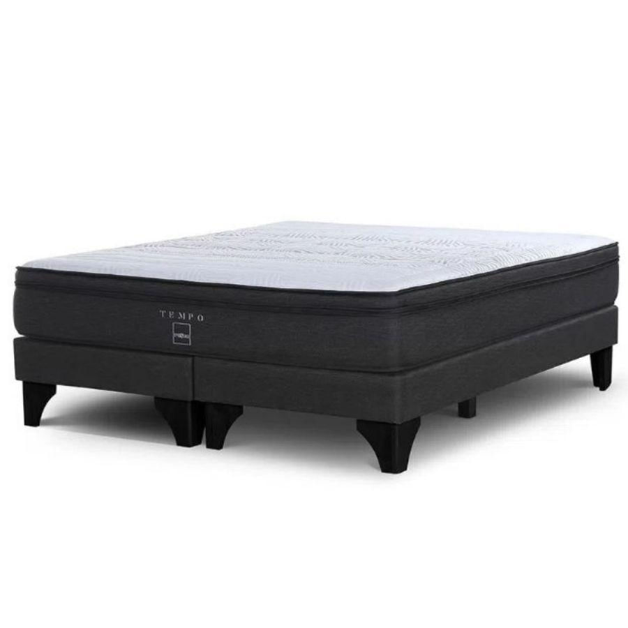 Cama Rosen Tempo 2 Plazas 150 X 200 Cm Base Dividida Anna