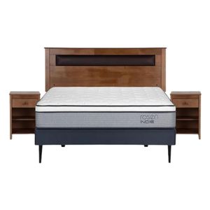 Cama Europea Rosen Indie 2 Plazas Base Normal Ferrara