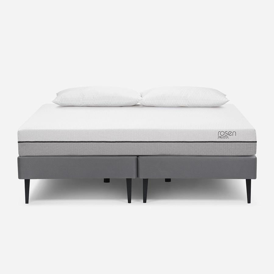 Cama Pratta Pata Metálica 1.50X2.00 Base Normal + Alm Rosen