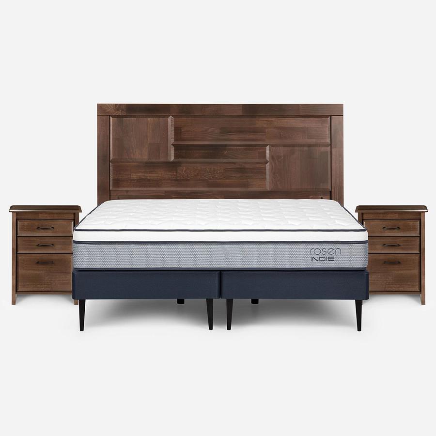 Cama Indie Pata Metálica 1.50X2.00 Base Normal Dolce Rosen