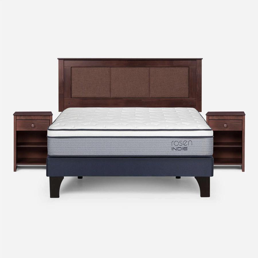 Cama Indie Pata Madera 1.50X2.00 Bn Rachel Rosen