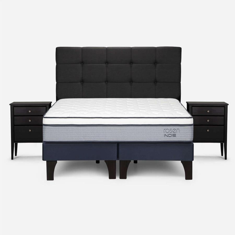 Cama Indie Pata Madera 1.50X2.00 Base Normal Issey G Rosen