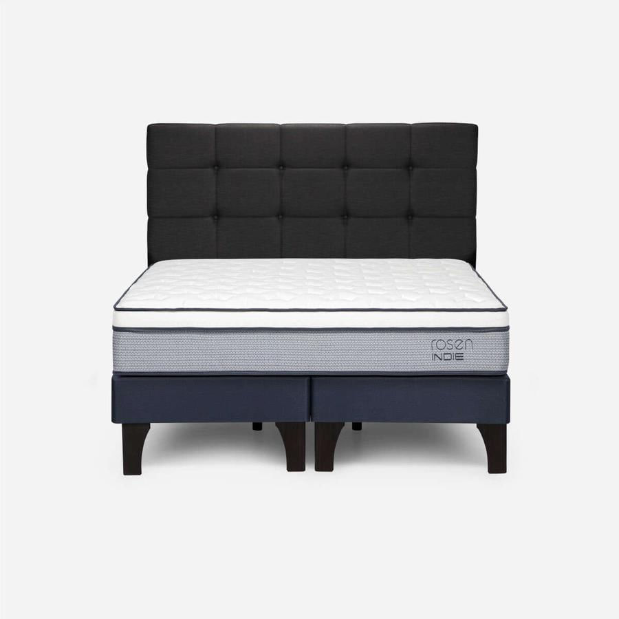 Cama Indie Pata Madera 1.50X2.00 Base Normal R Issey G Rosen