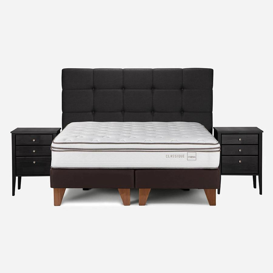 Cama Classique+ 1.50X2.00 Rosen BD Issey Grafito