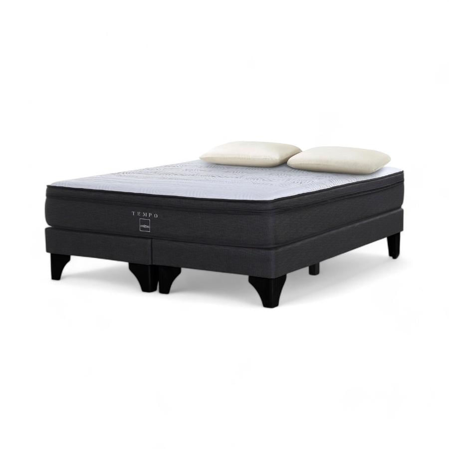 Cama Rosen Tempo 2 Plazas Base Dividida + Almohada MemoryMax