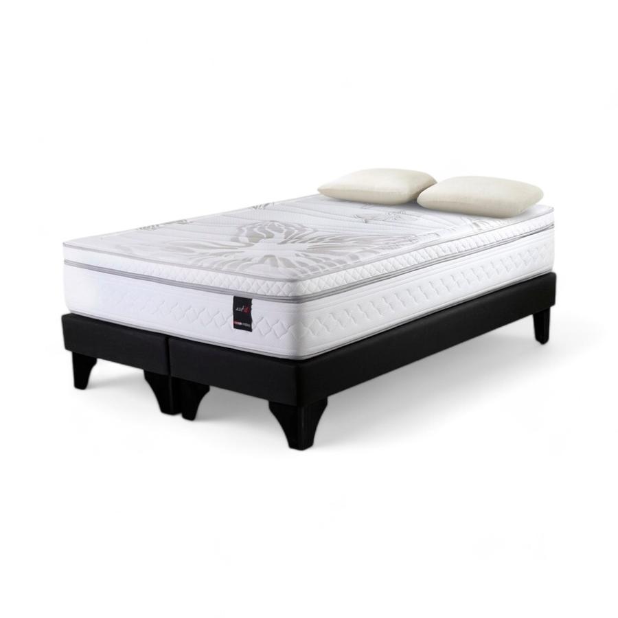Cama Rosen Art 4 2 Plazas Base Dividida + Almohada MemoryMax