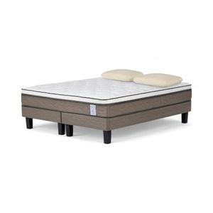 Cama Rosen New Style 6 2 Plazas Base Div +Almohada MemoryMax