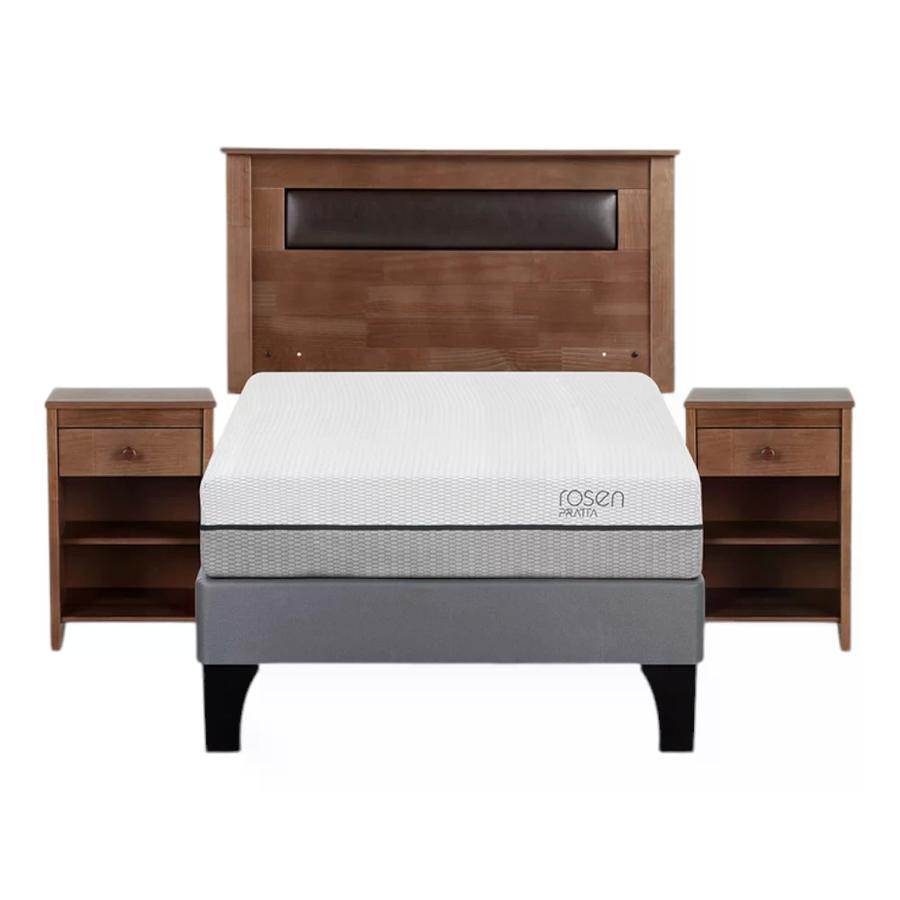 Cama Pratta Pata Madera 1.35X2.00 Ferrara 2 Vl