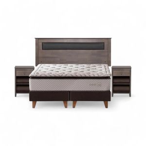 Cama Rosen Nest 2 Plazas + Muebles Ferrara