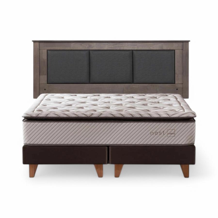 Cama Rosen Nest 2 Plazas + Respaldo Rachel