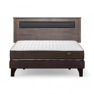 Cama Rosen Ergo T 2 Plazas Completa + Respaldo Ferrara