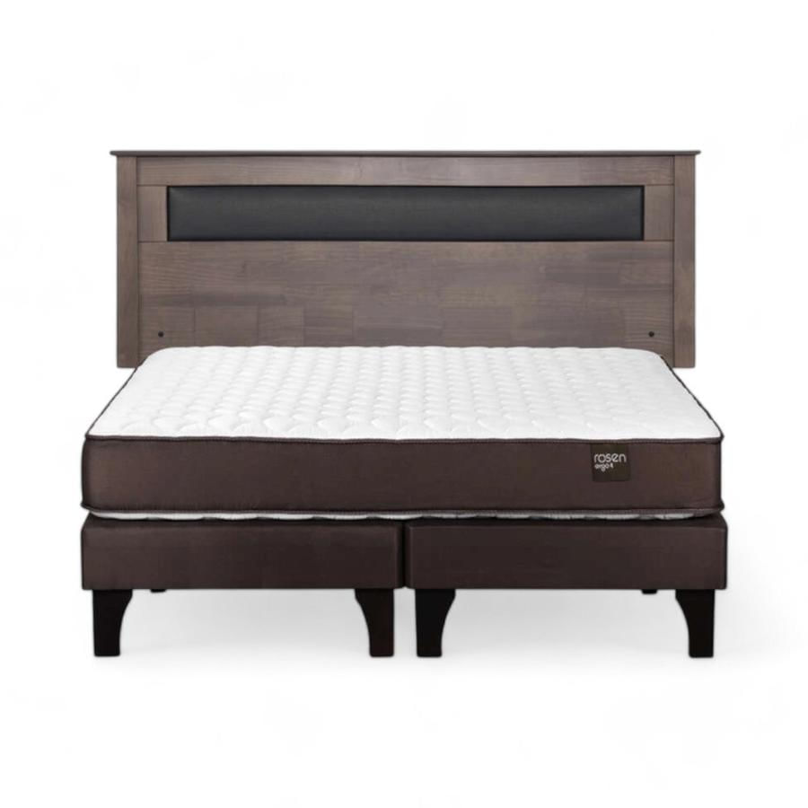 Cama Rosen Ergo T 2 Plazas Dividida + Respaldo Ferrara