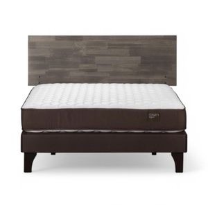 Cama Rosen Ergo T 2 Plazas Completa + Respaldo Tabor Gris
