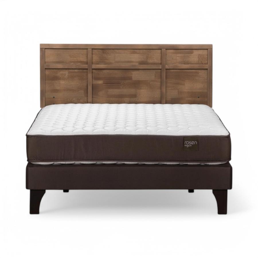 Cama Rosen Ergo T 2 Plazas Completa + Respaldo Robin