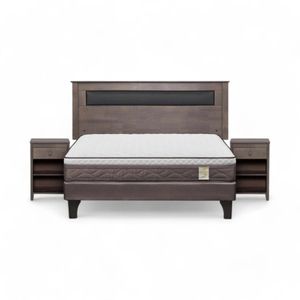 Cama Rosen New Style 4  Plus 2 Plazas + Muebles Ferrara