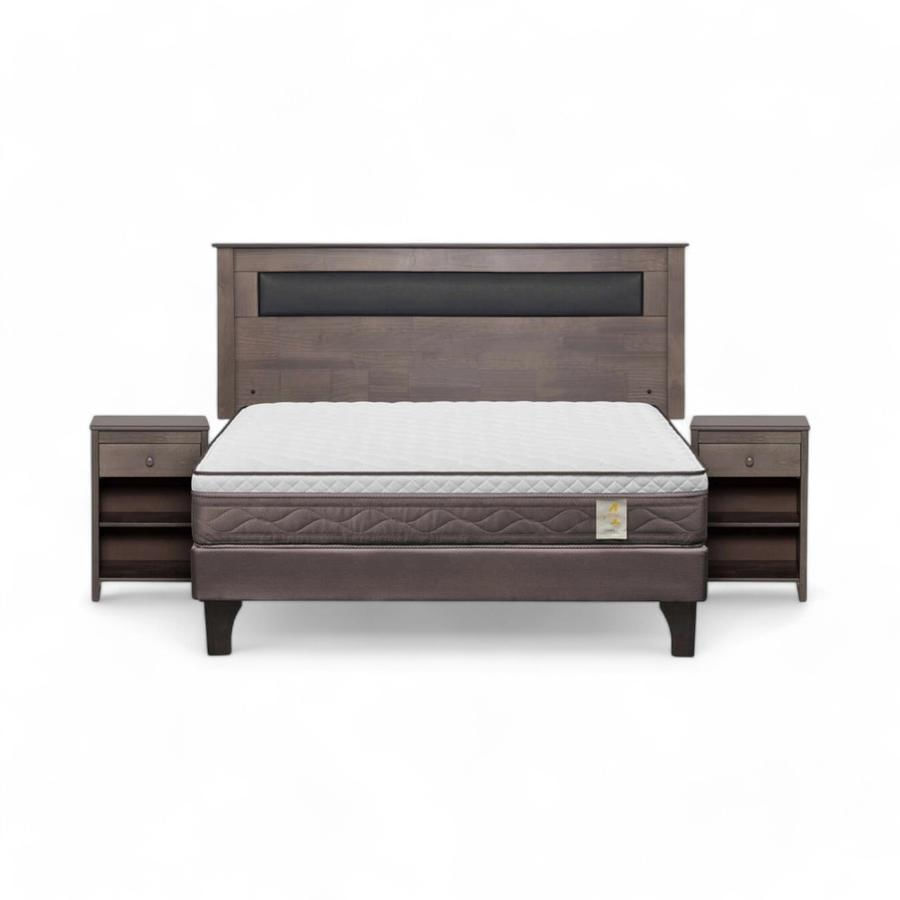 Cama Rosen New Style 4  Plus 2 Plazas + Muebles Ferrara