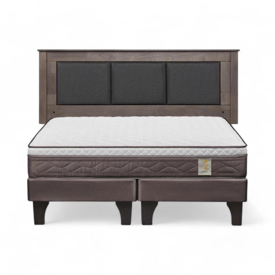 Cama Rosen NewStyle 4 Plus 2 Plazas + Respaldo Rachel