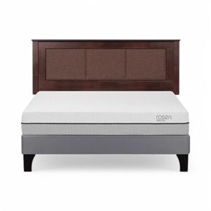 Cama Rosen Pratta 2 Plazas Completa + Respaldo Rachel