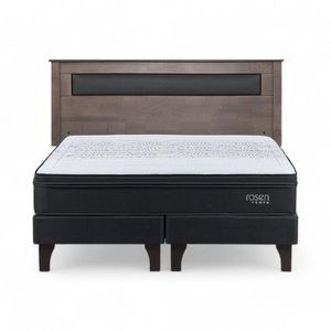 Cama Rosen Tempo 2 Plazas + Respaldo Ferrara