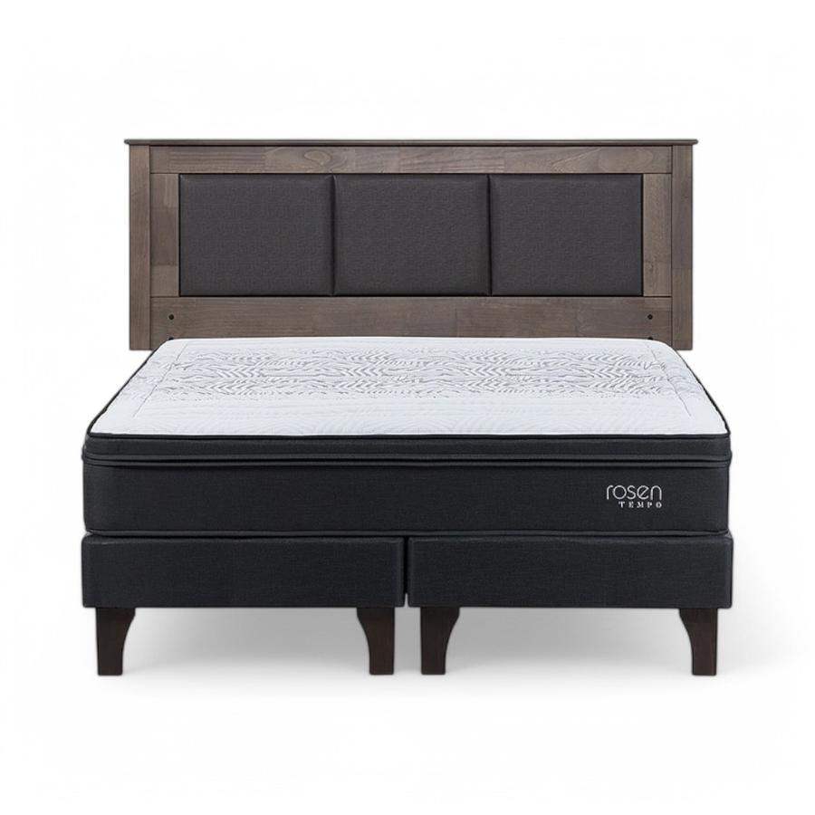 Cama Rosen Tempo 2 Plazas Dividida + Respaldo Rachel