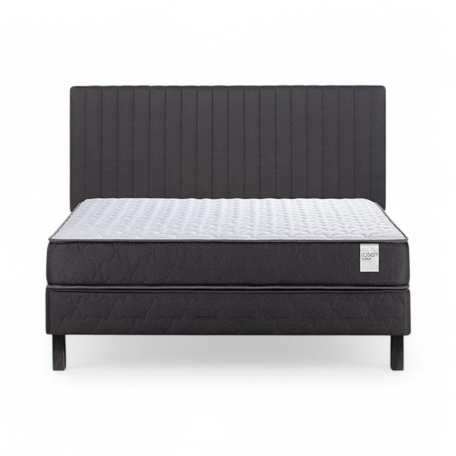 Cama Rosen Wave 2 Plazas Completa + Respaldo Lucio