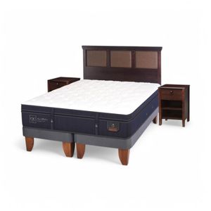 Cama CIC Super Premium 2 Plazas Base Dividida + Set Torino
