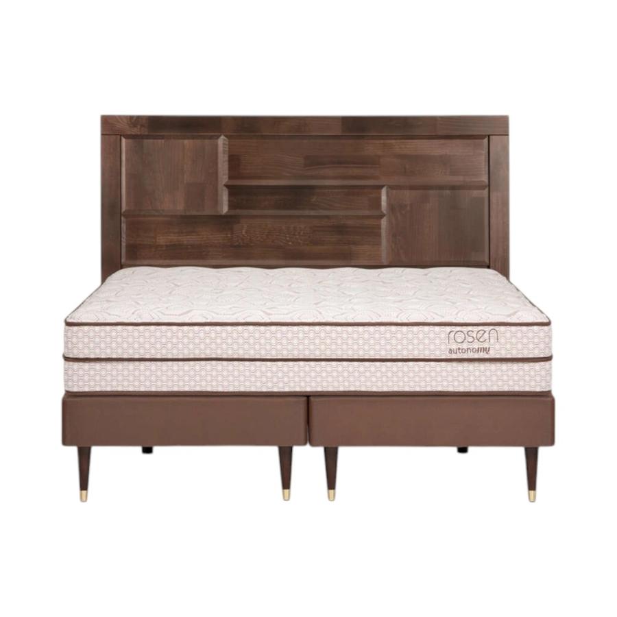 Cama Rosen Autonomy Land 2 Plazas + Respaldo Dolce Café