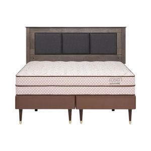 Cama Rosen Autonomy Land 2 Plazas + Respaldo Rachel Café