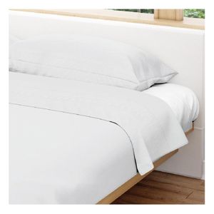 Sabana Broderie 144 Hilos 1.5 Plazas Punto Blanco