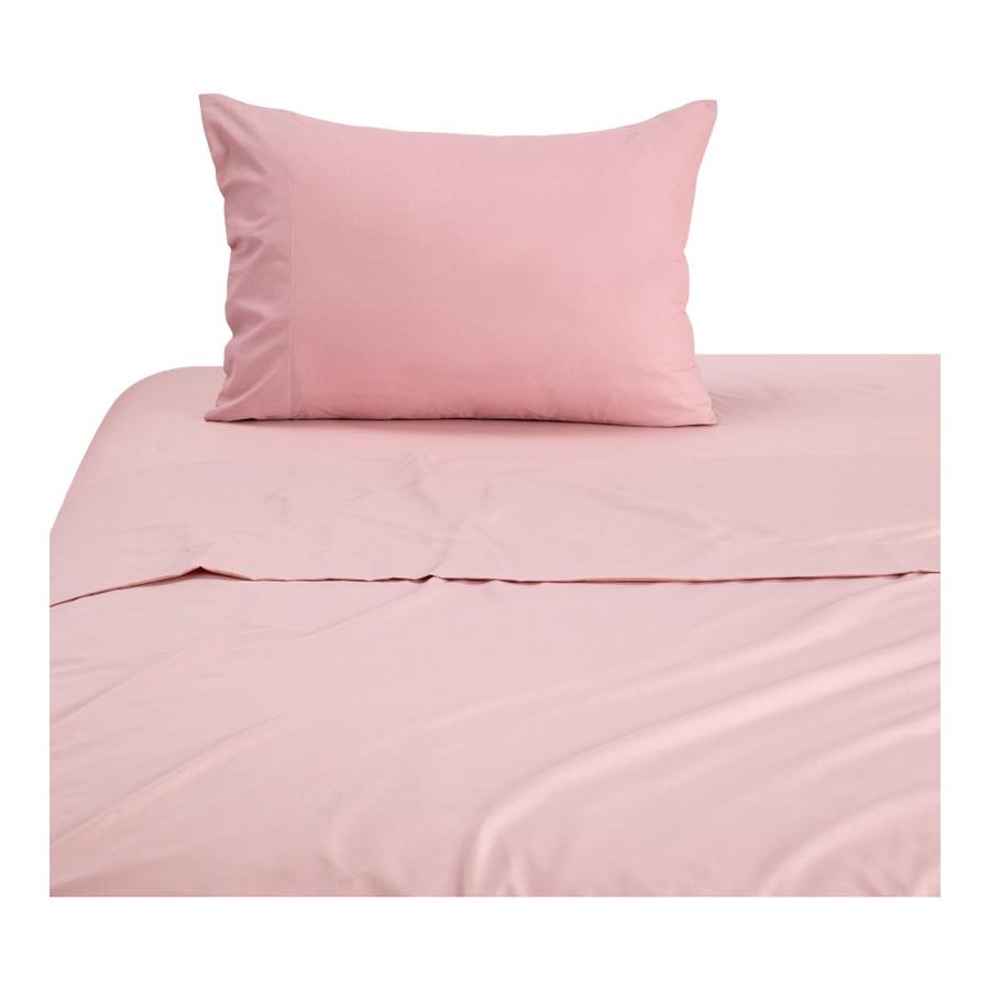 Sábana Rosen 144 Hilos Lisa 1.5 Plazas Rosa