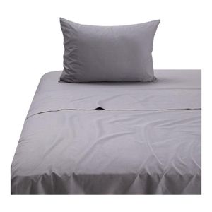 Sábana Rosen 144 Hilos Lisa King Grafito