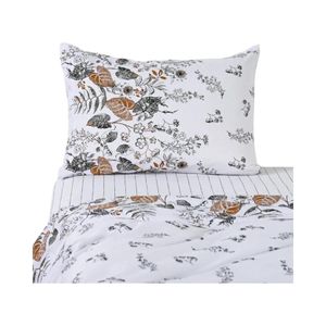 Sábana Cannon 1.5 Plazas 200 Hilos Foliage Blanco