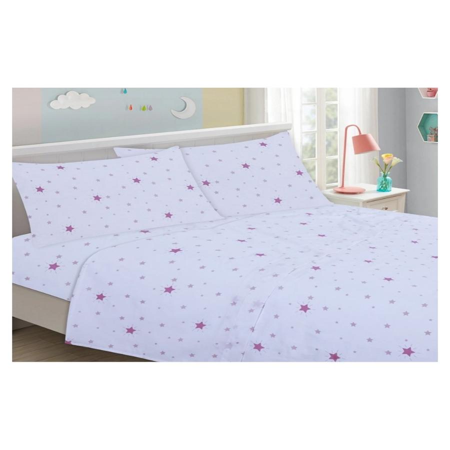 Sábana Idetex Infantil Illusions Stars 1.5 Plaza