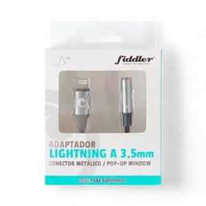 Adaptador Audio Fiddler FD-35AL Lightning A 3.5 Mm Plateado